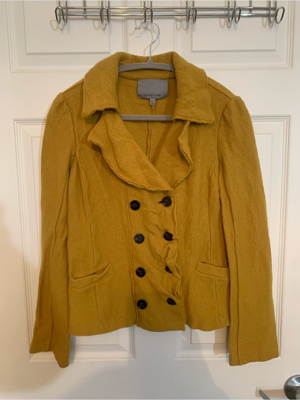 Classiques Entier Mustard Double-Breasted Peacoat